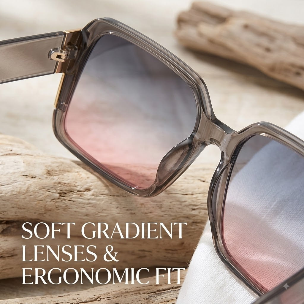 Retro Square UV Protection Sunglasses for Women