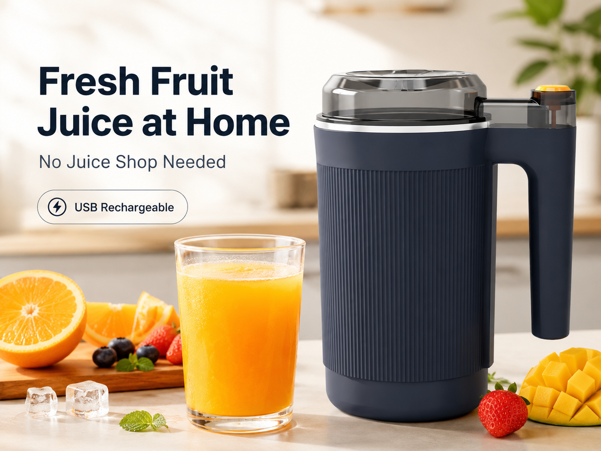 E-Life Portable Blender — Fresh Fruit Juice, Anywhere
