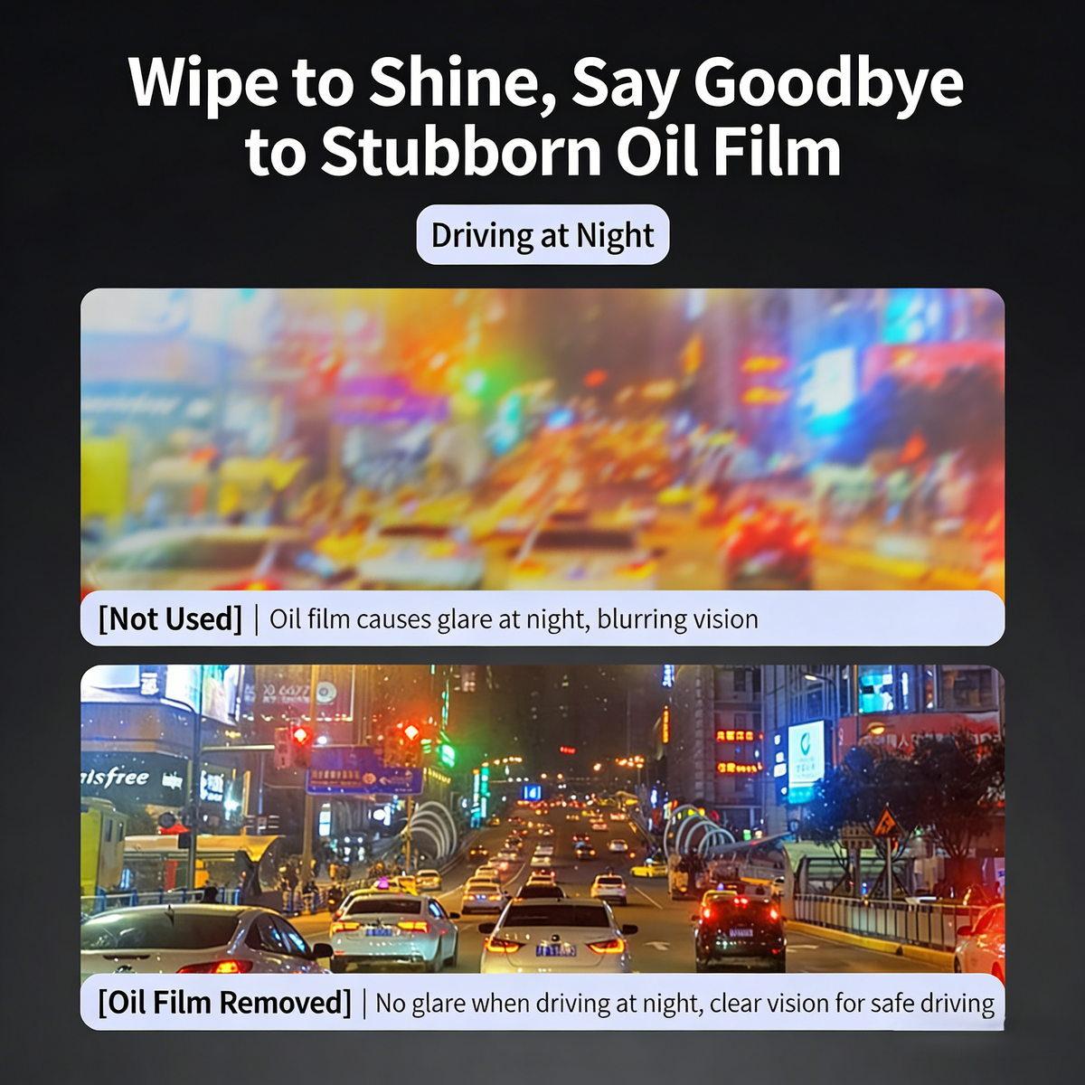 Oil Film Cleaner Spray โ Windshield & Glass Water Stain Remover