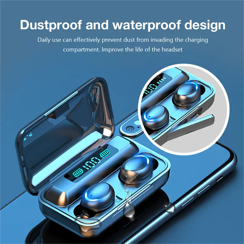 Earbuds with 3000mAh Powerbank โ Hi Fi Sound & Bluetooth