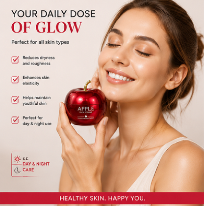 Luxury Apple Shape Hydrating Face Cream Daily Moisturizer