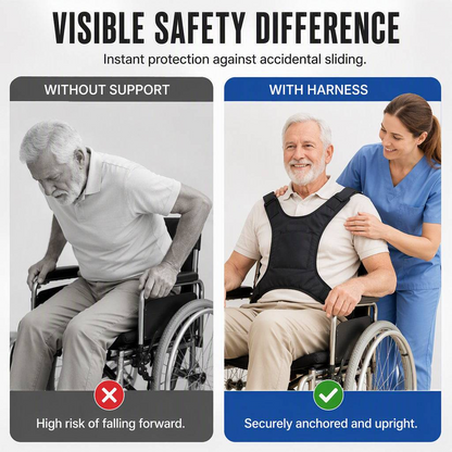 Adult Wheelchair Adjustable Harness Seat Belt for Secure Support