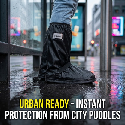 Waterproof Overshoes – Anti-Slip Motorcycle & Cycling Rain Shoe Covers with Thickened Sole