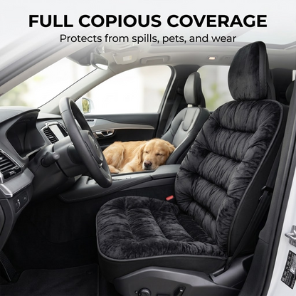Fluffy Fuzzy Car Seat Covers – Universal Cotton Full Set for Auto Interiors