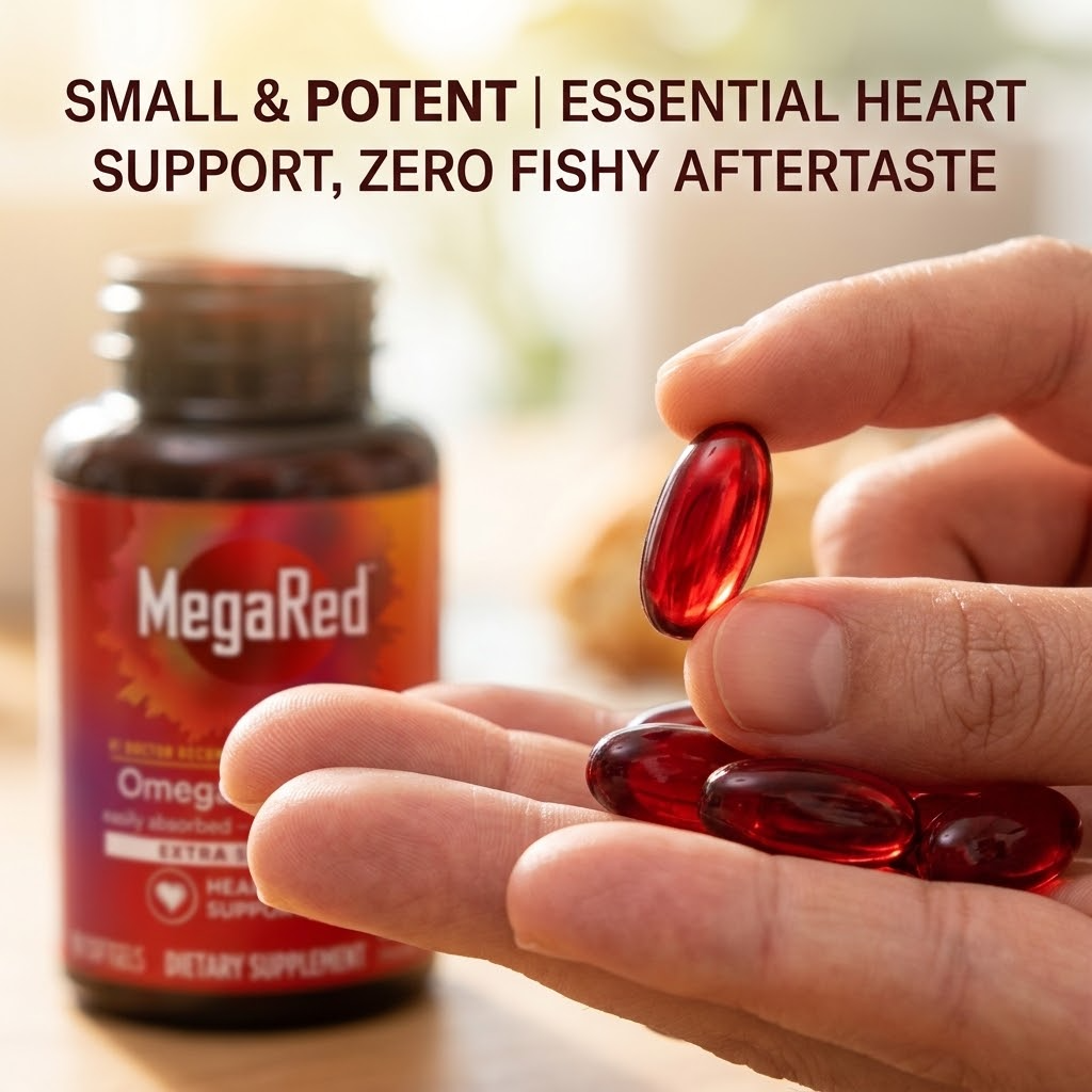Omega-3 Krill Oil Supplement – Heart & Daily Wellness Support Without Fishy Aftertaste