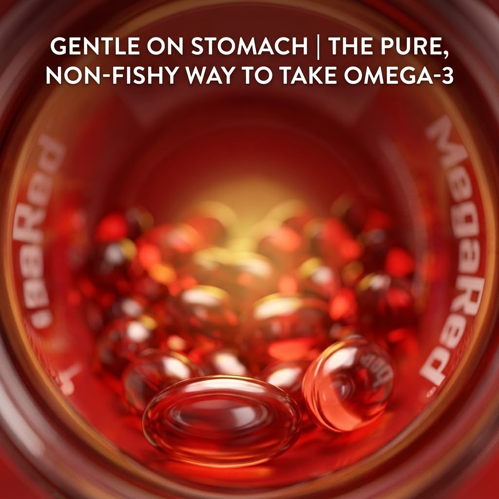 Omega-3 Krill Oil Supplement – Heart & Daily Wellness Support Without Fishy Aftertaste