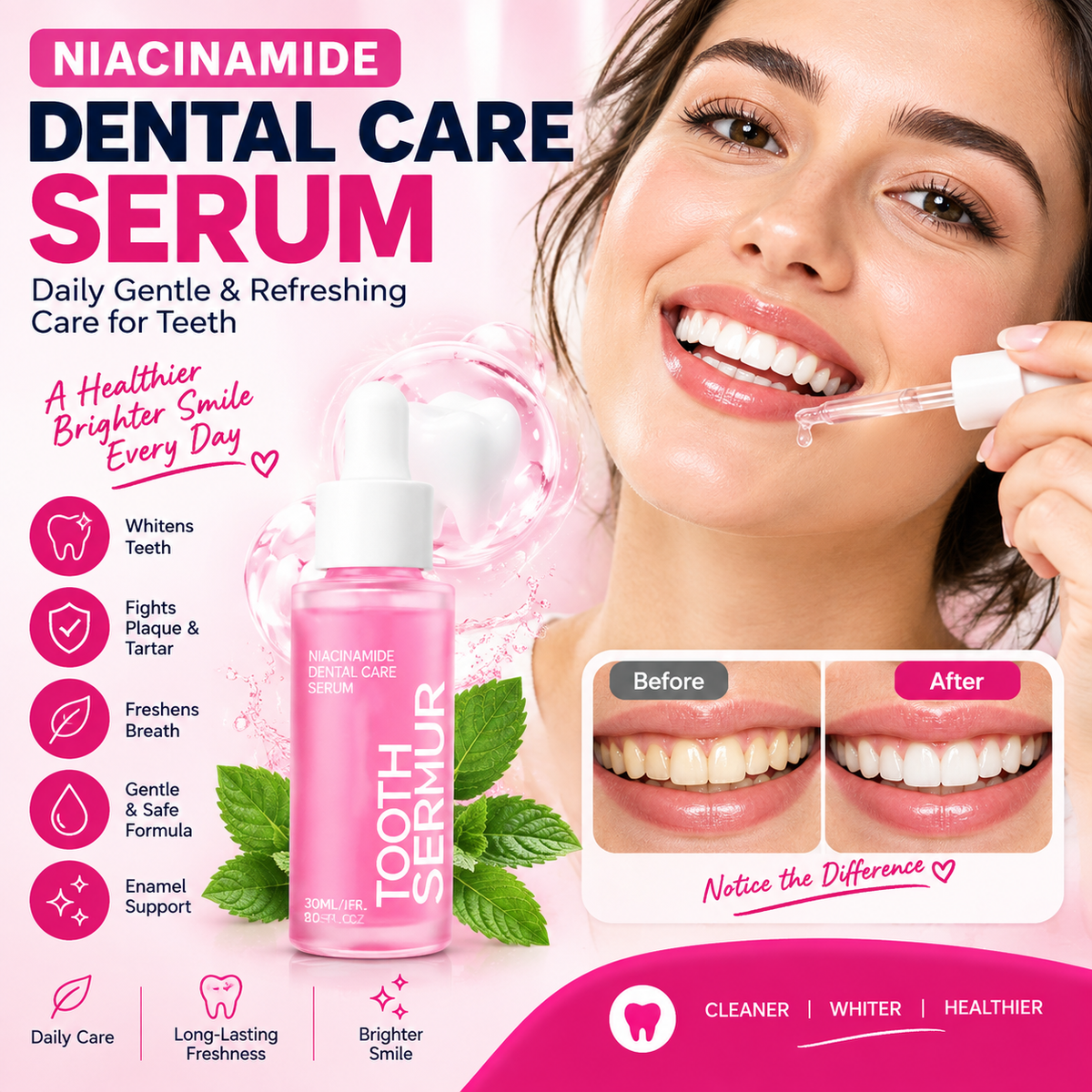 Niacinamide Dental Care Serum – Gentle Daily Teeth-Care Solution