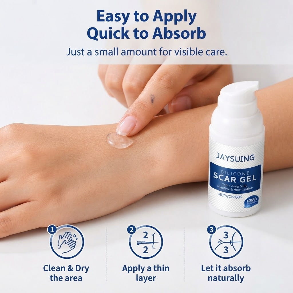 Silicone Scar Smoothing & Skin Repair Care for Scar Appearance