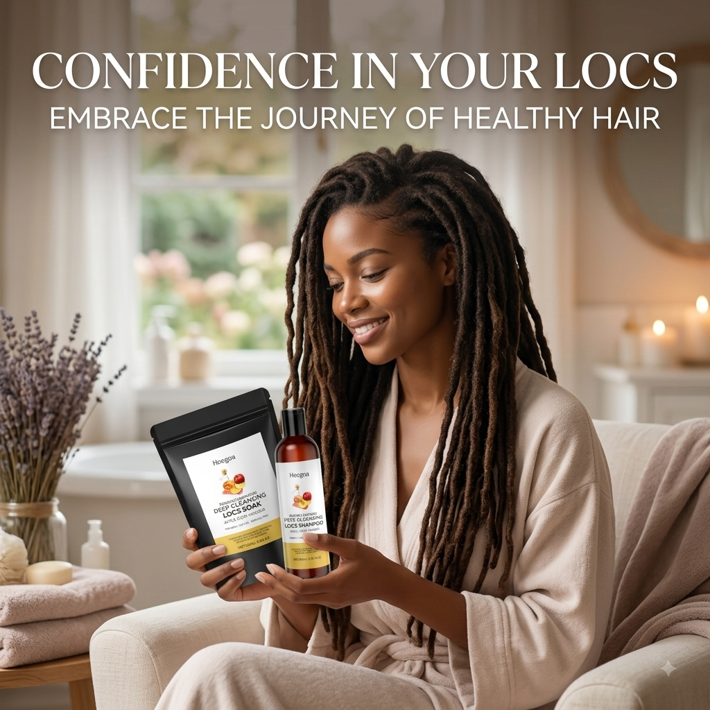 Organic Apple Cider Vinegar Hair Care Set – Dreadlock Cleaning Cream & Gentle Scalp Care for Women