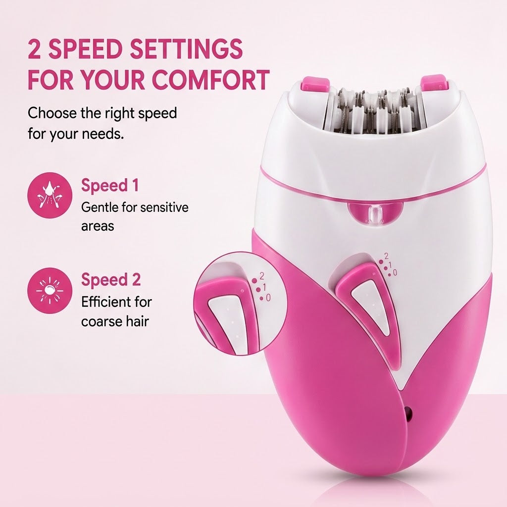 Women's Rechargeable Epilator – USB Electric Hair Remover with Trimmer