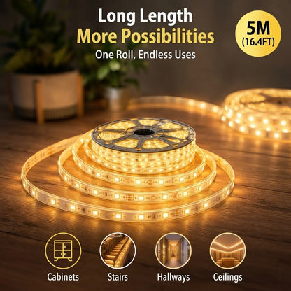High-Brightness LED Strip Light – IP65 Waterproof Flexible Light Bar