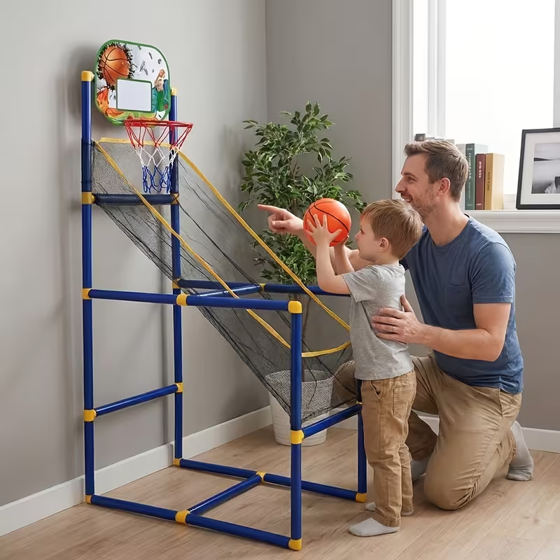 Adjustable Kids Basketball Training Set – Portable Hoop & Skills Practice
