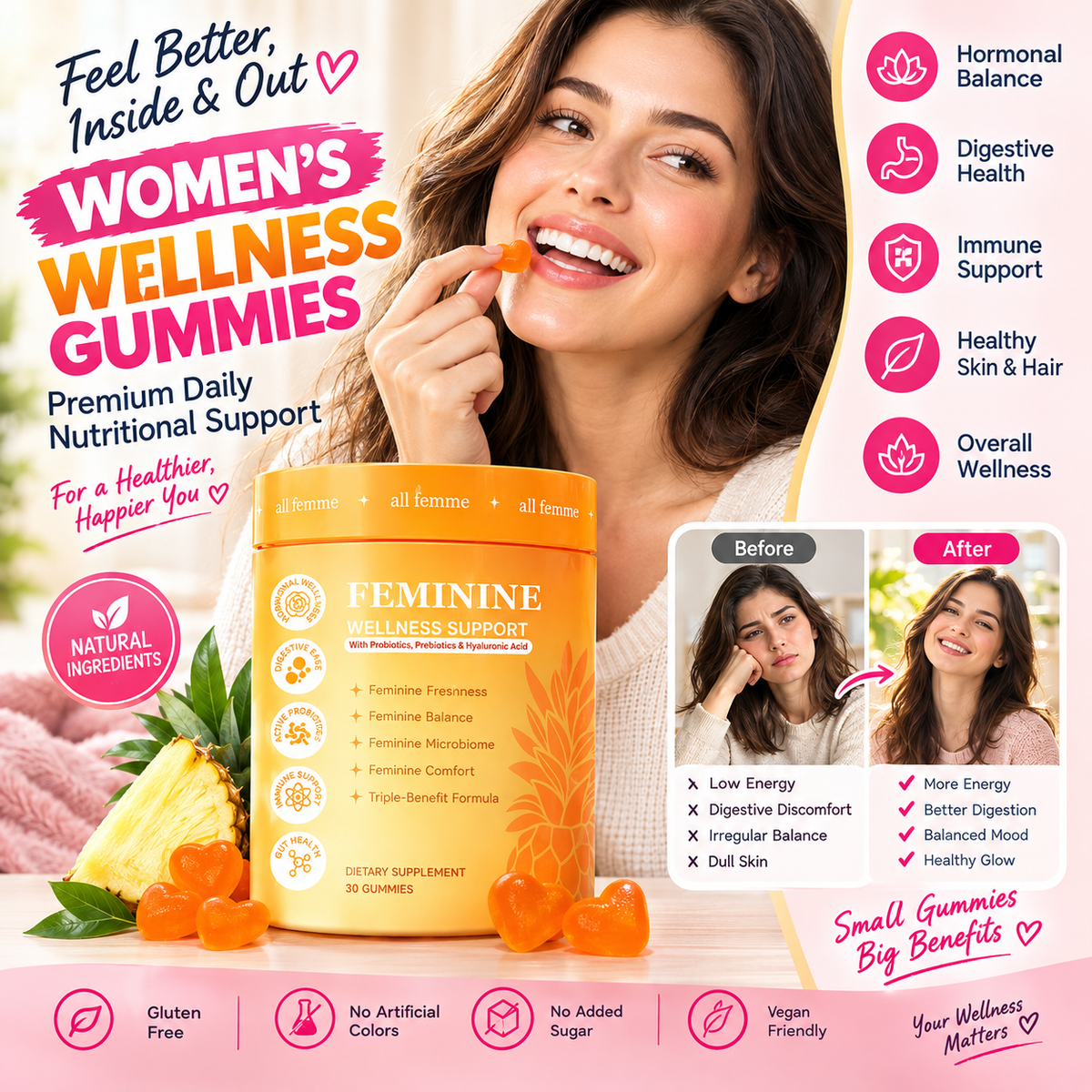 Women’s Wellness Gummies – Premium Daily Nutritional Support