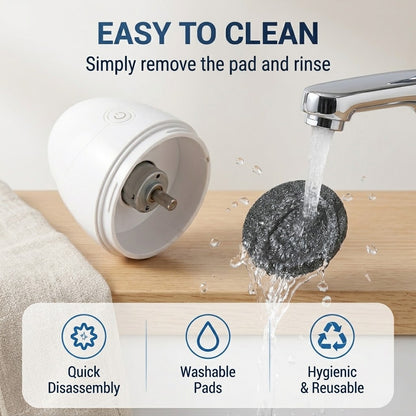 Rechargeable Electric Foot Scraper – 2-Speed Callus Remover with Vacuum