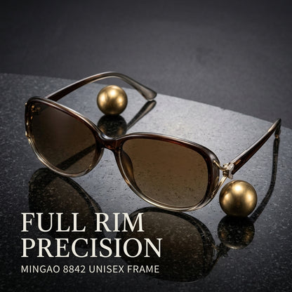 Fox Large-Frame Sunglasses – UV400 PC Lens Full-Rim Unisex Fashion Eyewear