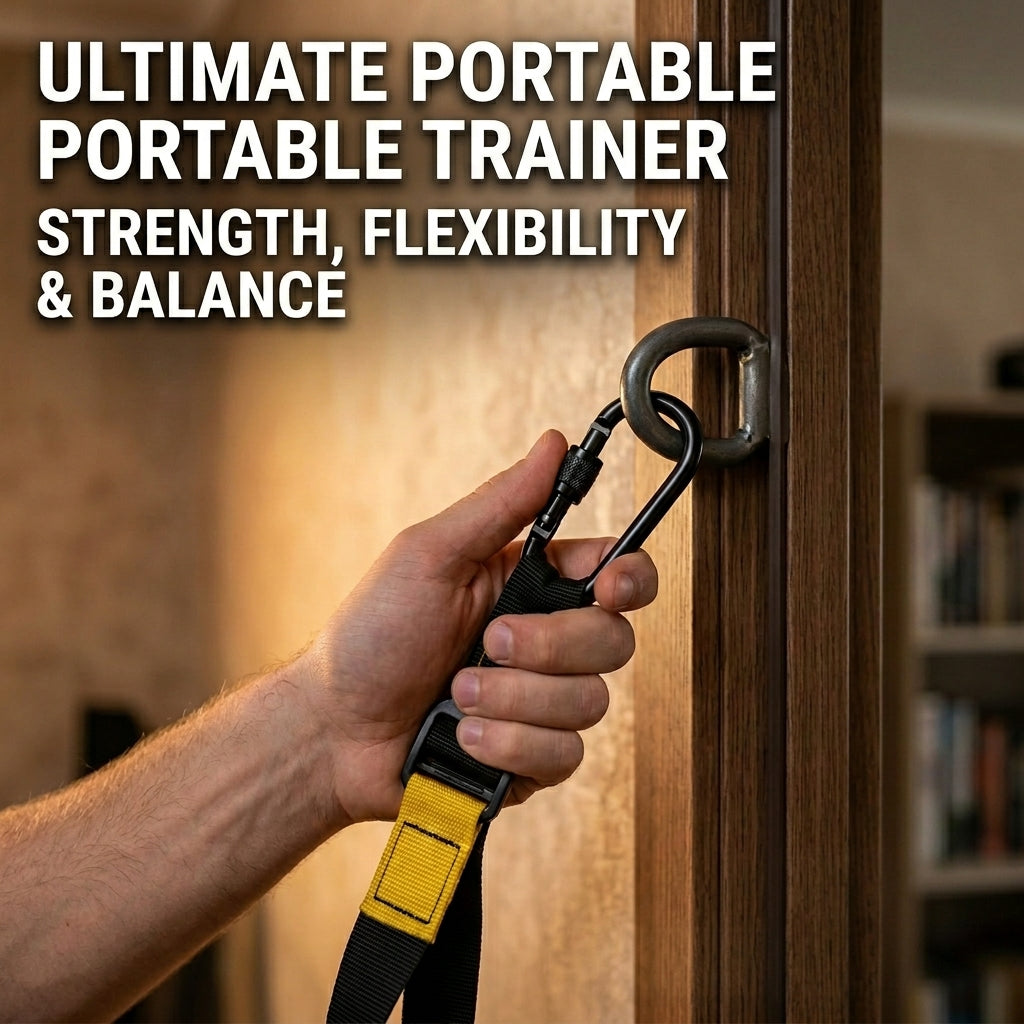 Professional Suspension Trainer Straps – Adjustable Nylon Sling Workout System for Full-Body Fitness