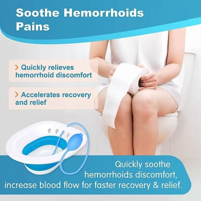 Foldable Postpartum Sitz Bath – Portable Toilet Seat Bidet Basin