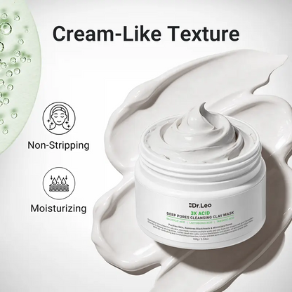 3X Acid Deep Pore Cleansing Clay Mask – Oil Control & Blackhead Care Facial Mask
