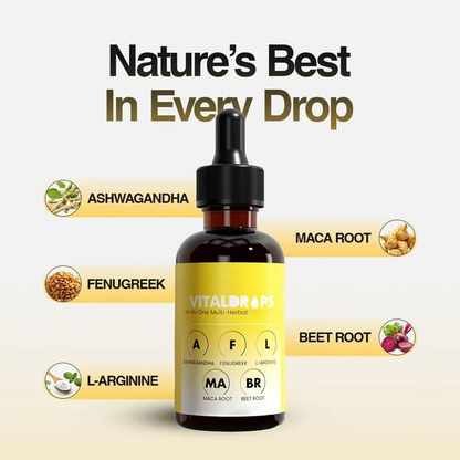 All-in-One Herbal Compound Liquid Drops – 60mL Botanical Wellness Supplement
