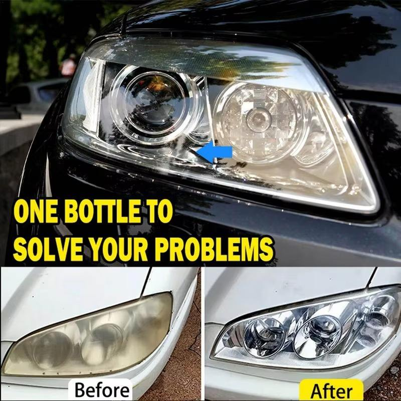 Car Headlight Restoration Kit – Headlight Polishing & Renovation Liquid for Clearer Lenses