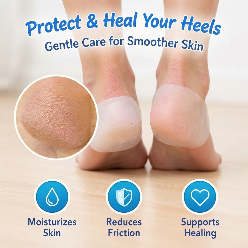 Silicone Gel Heel Pads – Cushioned Insoles for Everyday Foot Comfort