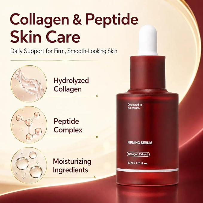Firming Serum – Peptide & Collagen Facial and Neck Care for Wrinkles,Elasticity,Pores