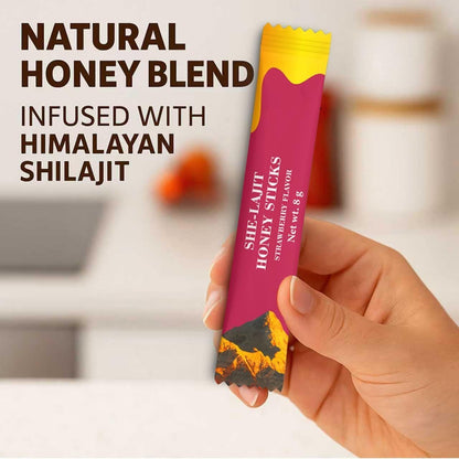SHE-LAJIT Honey Sticks – Natural Honey Blend for Daily Wellness