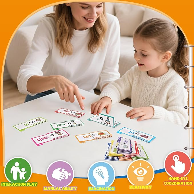Kids English Learning Flash Cards Educational Reading & Rhyme