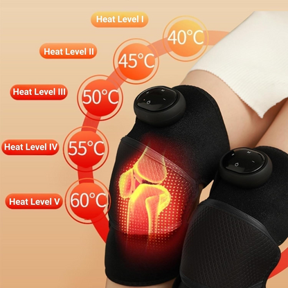 3-in-1 Electric Knee Massager – Portable Heated Acupoint Vibration Therapy Device