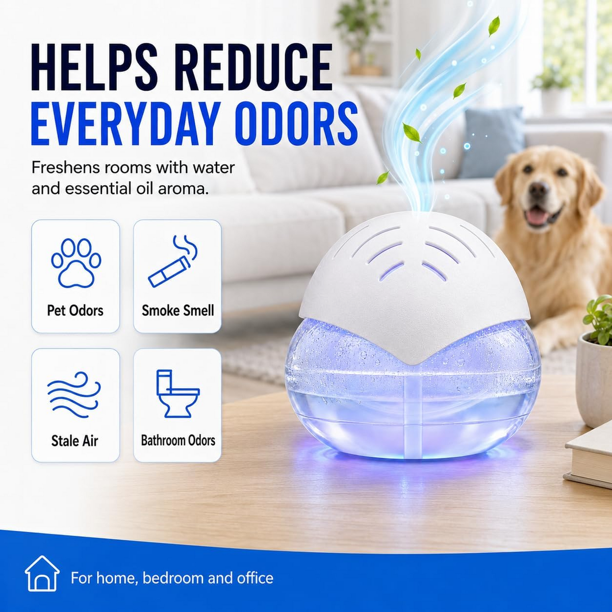 Electric Aroma Diffuser – Cool Mist Humidifier with Color Changing Light