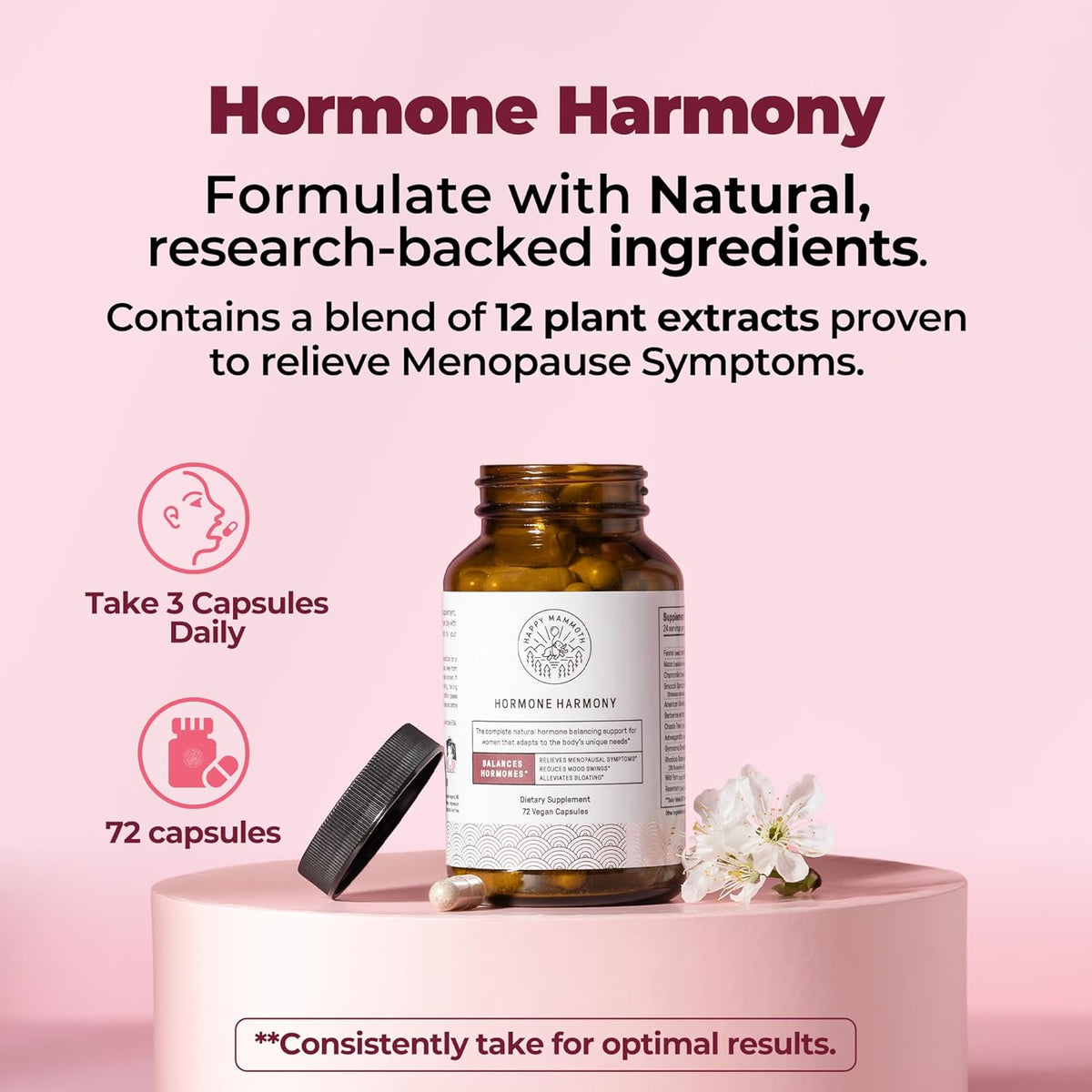 Happy Mammoth Hormone Harmony – Natural Hormonal Support for Women