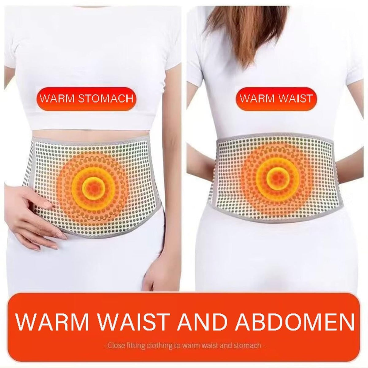 Self Heating Abdominal Belt – Adjustable Waist Protection & Comfort Strap