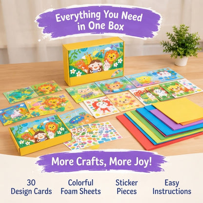 Children’s DIY 3D EVA Sticker Craft – Creative Activity Set