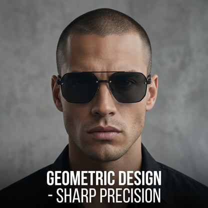 Men's Geometric Polygon Sunglasses Stylish Fashion Eyewear