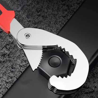 Universal Steel Adjustable Wrench – 6–32mm Double-Ended
