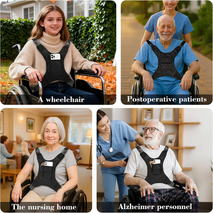 Adult Wheelchair Adjustable Harness Seat Belt for Secure Support