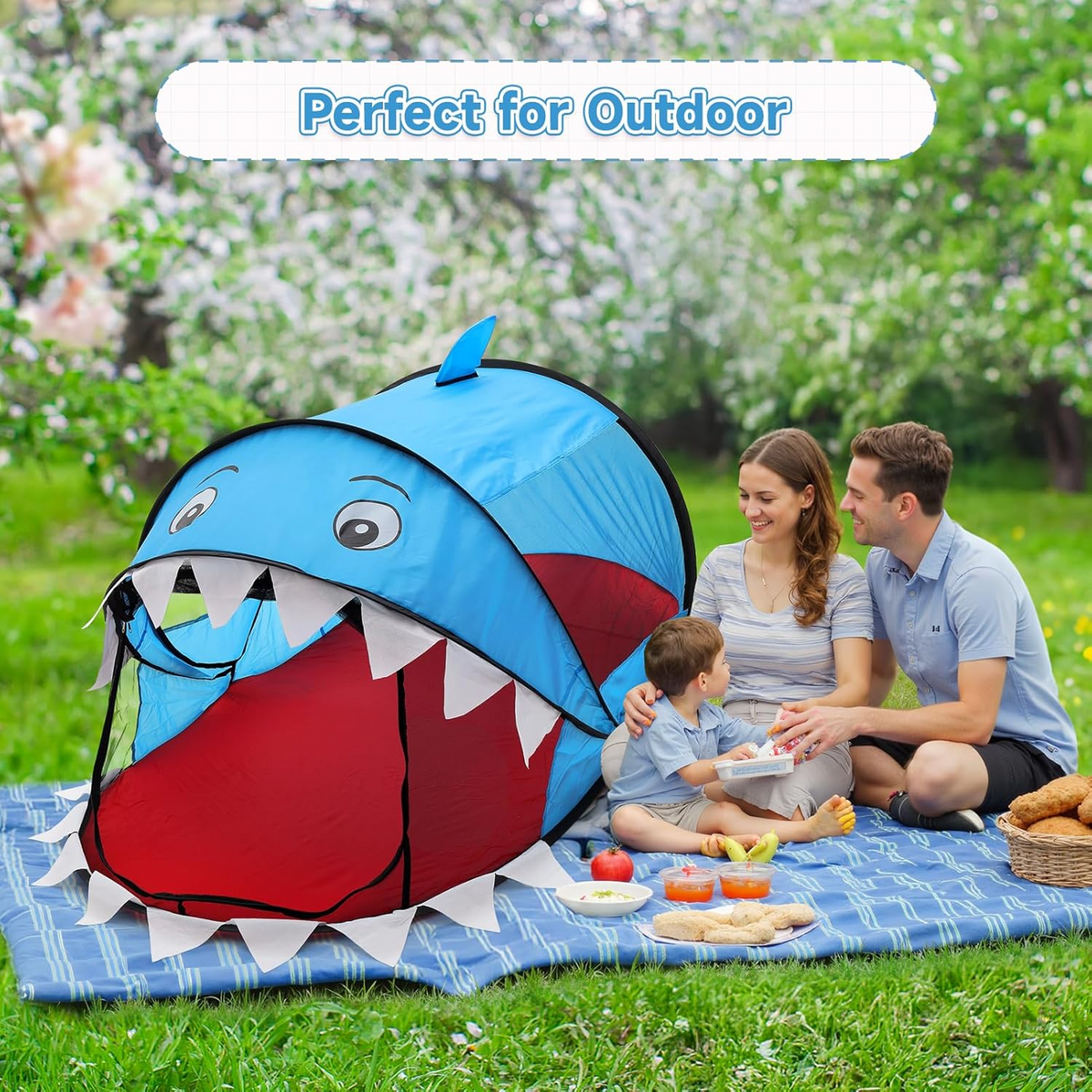 Portable Pop Up Camping Tent – Foldable Four Season Outdoor & Kids Shelter
