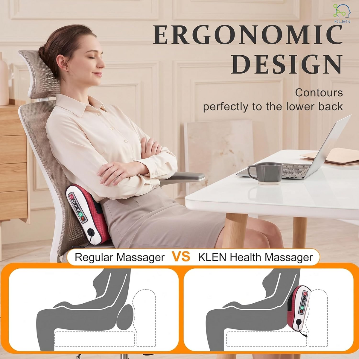 Deep Kneading Massage Pad – Multifunctional Neck, Back, Shoulder, Waist & Leg Massager