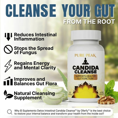 Candida Cleanse Capsules – Herbal Digestive & Gut Wellness Supplement