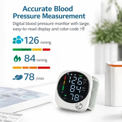 Digital Wrist Blood Pressure LCD Display Automatic Monitor