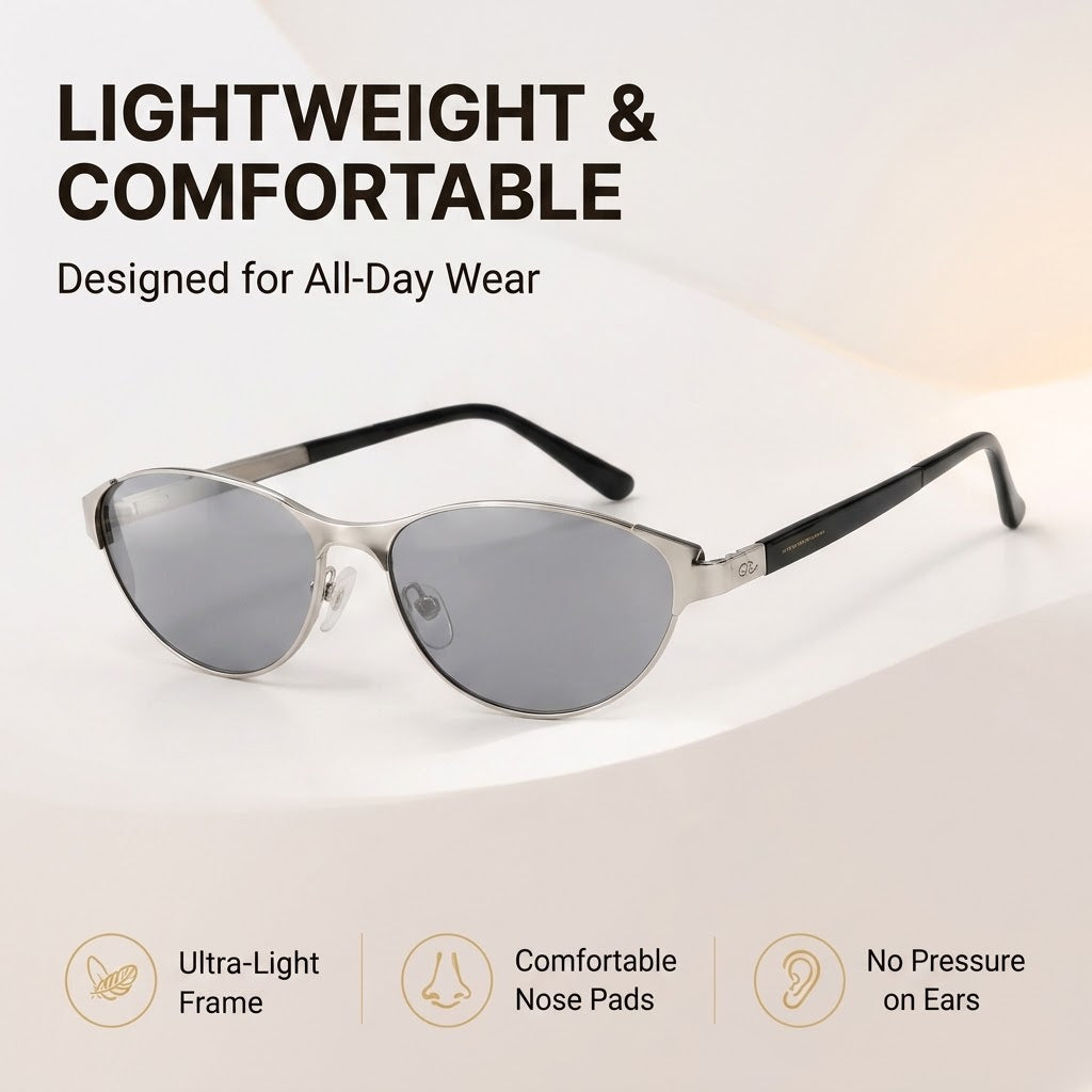 Cat-Eye Sunglasses American Retro Style with UV400 Protection