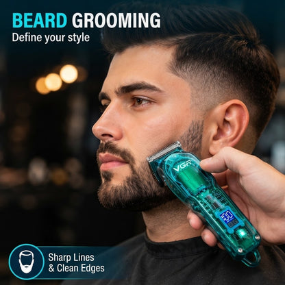 VGR V-660 Professional Hair Clipper Rechargeable Trimmer for Men