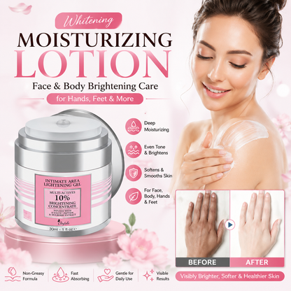 Whitening Moisturizing Lotion Intimate Brightening Care for Hands, Feet