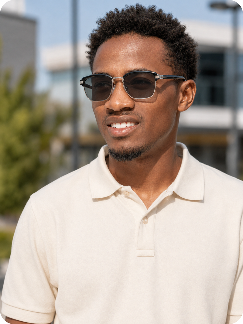 With photochromic lenses