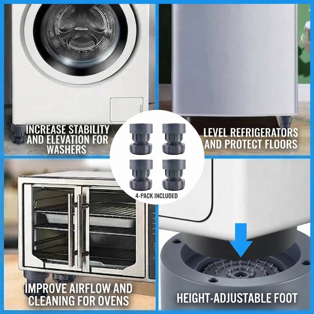 Adjustable Washing Machine Stand – Height-Adjustable Appliance Base with Stable Support