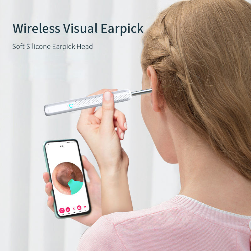 Wireless Ear Cleaner – Rechargeable Otoscope with Camera & LED Light