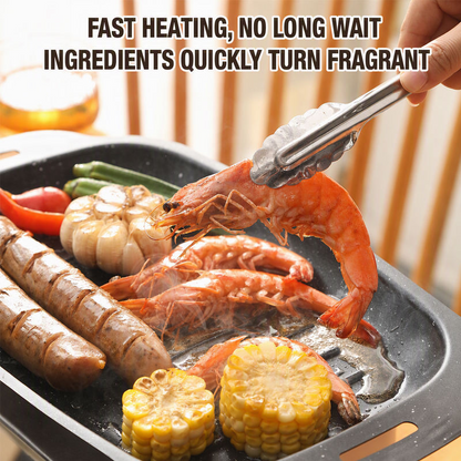 Eco-Friendly Steel Roasting Pan – Non-Stick Fish & Turkey Grill Tray for Oven Baking