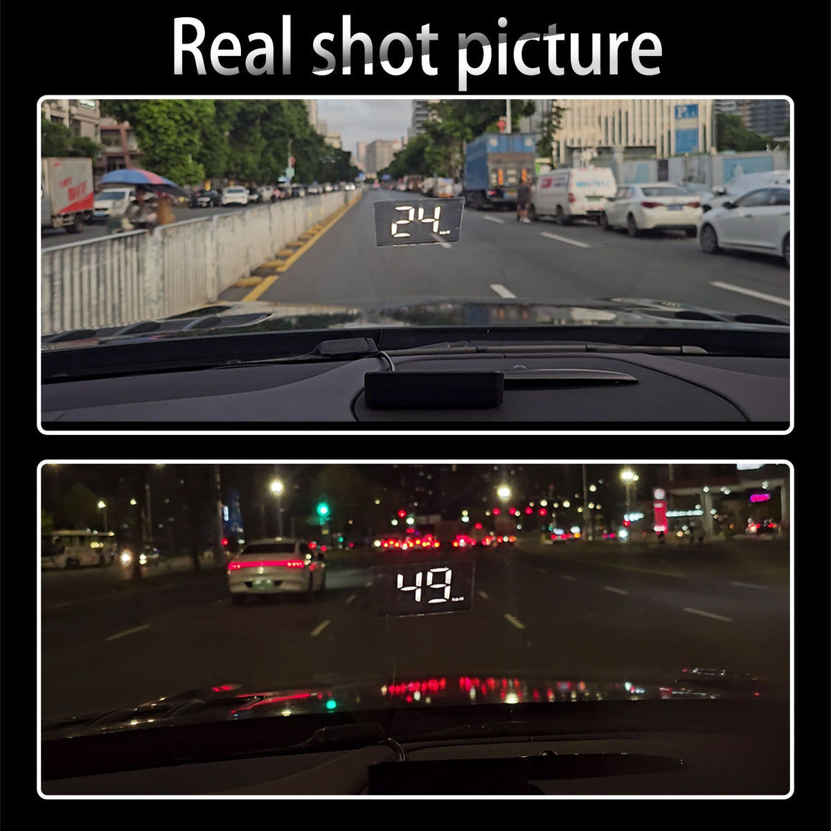 Windshield HUD Speedometer – Drive Safer with Real-Time Display