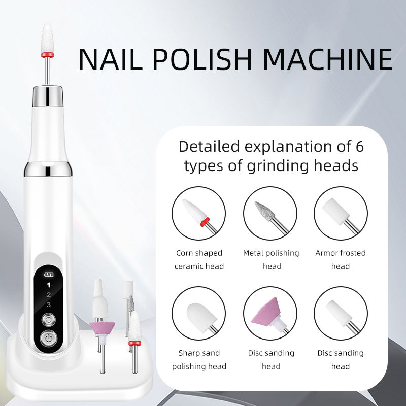 3-in-1 Electric Nail Trimmer – Nail Sharpener, Polisher & LED Lamp