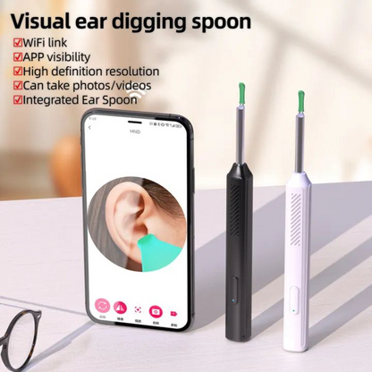 Wireless Ear Cleaner – Rechargeable Otoscope with Camera & LED Light